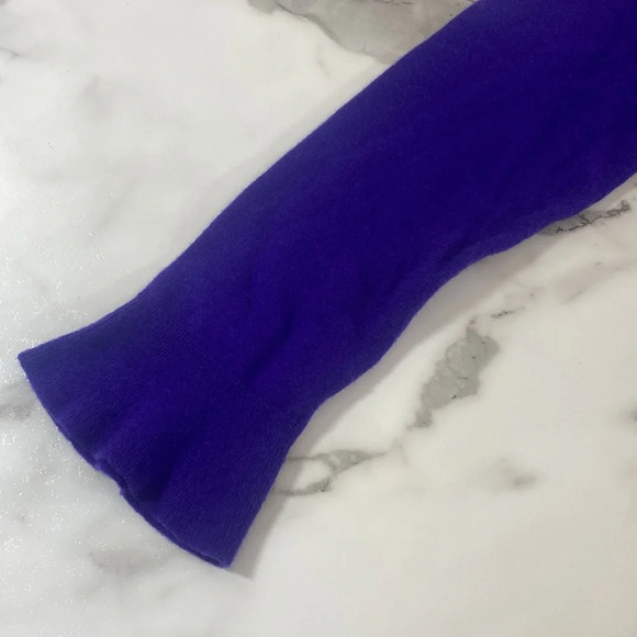 Talbots Pullover‎ Sweater Women Size Large Purple Lambswool Long Sleeve Knit - Picture 5 of 11